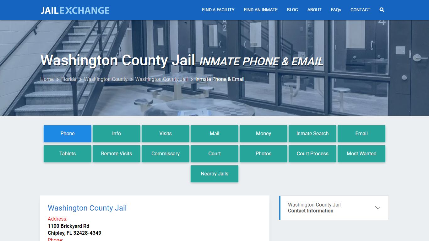 Inmate Phone - Washington County Jail, FL - Jail Exchange